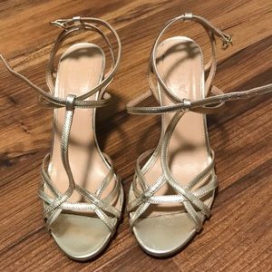 J crew gold sandal
